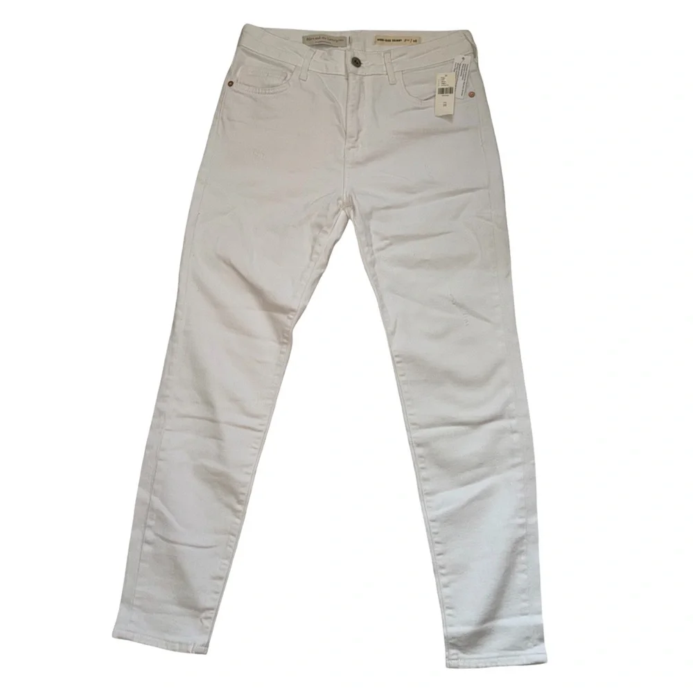 Pilcro and‎ the Letterpress White Skinny High Rise Jeans-size 28-NWT